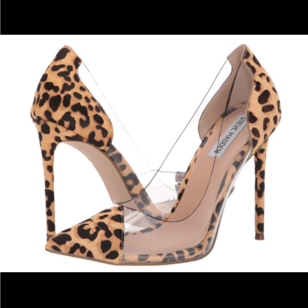 Steve Madden Leopard Calf Hair Pumps Sz 8